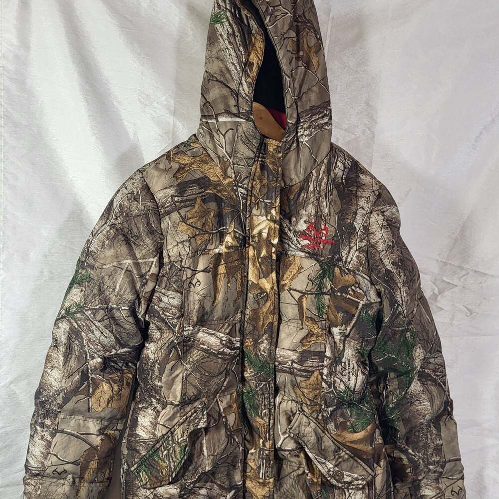 Realtree Xtra Insulated Camo Puffer Jacket with Hood, L